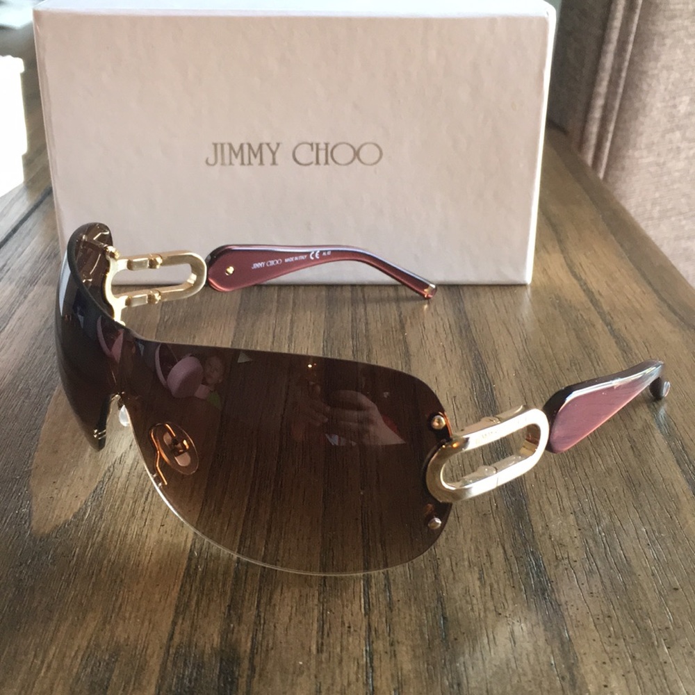 Jimmy Choo Women's Sunglasses brown and gold